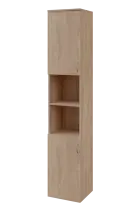 N 6 - 42DN kancelářská skříň, 2-dveřová/nika, levá, 2150x400x400, dub bardolino